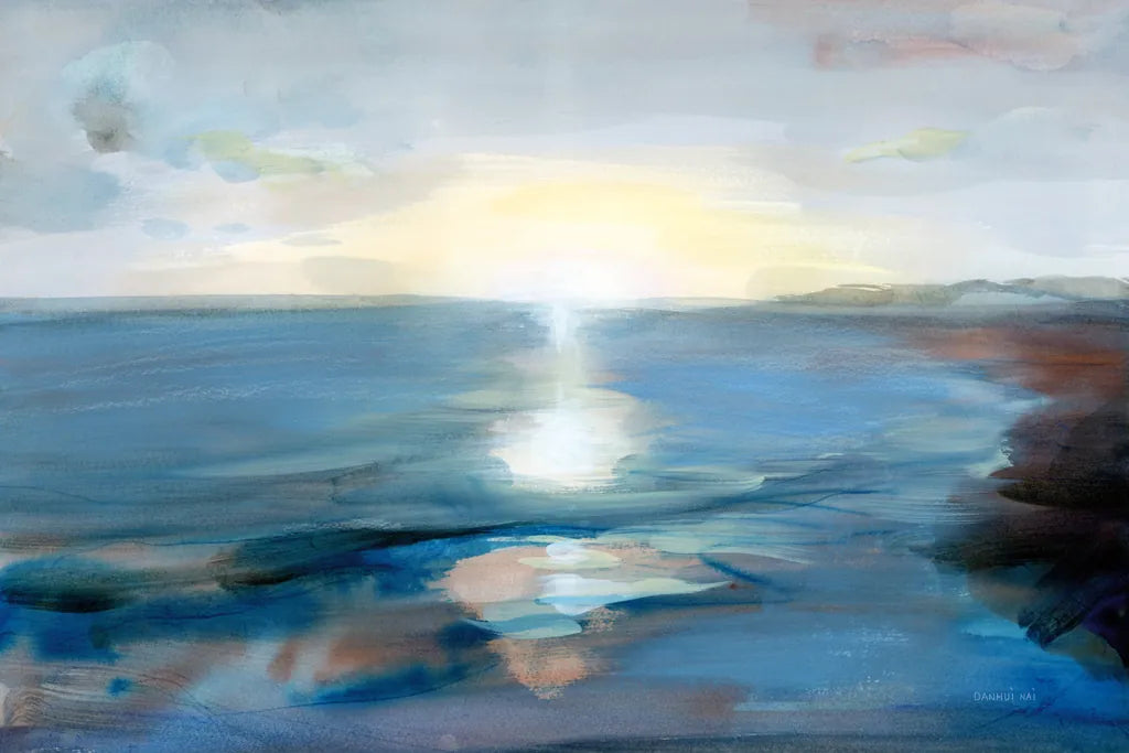 Seaside Sunrise by Danhui Nai. SKU 90195i. Archival Giclee Fine art print for wall decor.