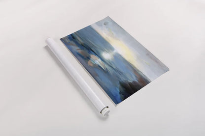 Seaside Sunrise by Danhui Nai. shown as a rolled paper print. Available as archival giclee rolled canvas, fine art paper, or poster print. SKU 90195i.