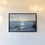 Seaside Sunrise by Danhui Nai. shown as a paper print in a black flame. Available as a archival giclee rolled canvas, fine art paper, or poster print. SKU 90195i.