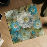 Secret Garden I Cream by Danhui Nai. Shown as a detailed flat fine art print, highlighting archival giclee quality. Available as an archival giclee rolled canvas, fine art paper, or poster print. SKU 18000a.