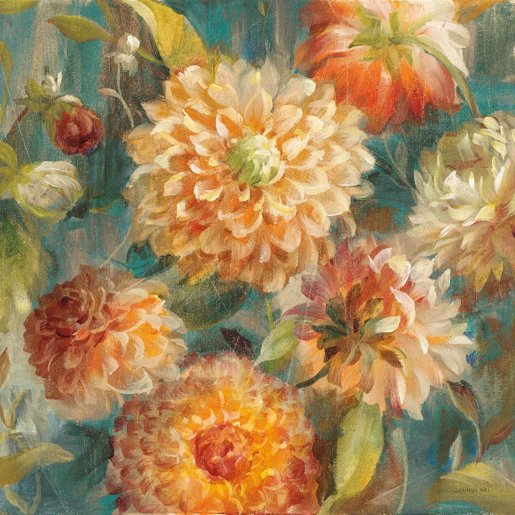 Secret Garden II Cream by Danhui Nai. SKU 18001a. Archival Giclee Fine art print for wall decor.