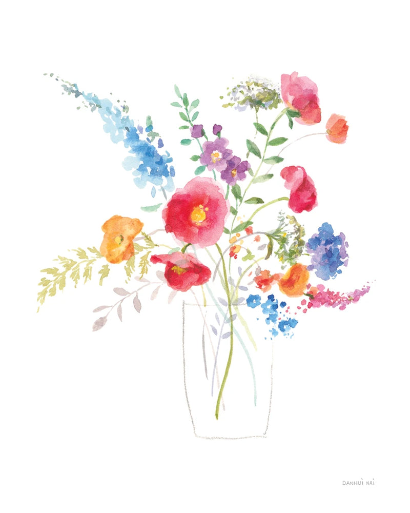 Semi Abstract Floral II by Danhui Nai