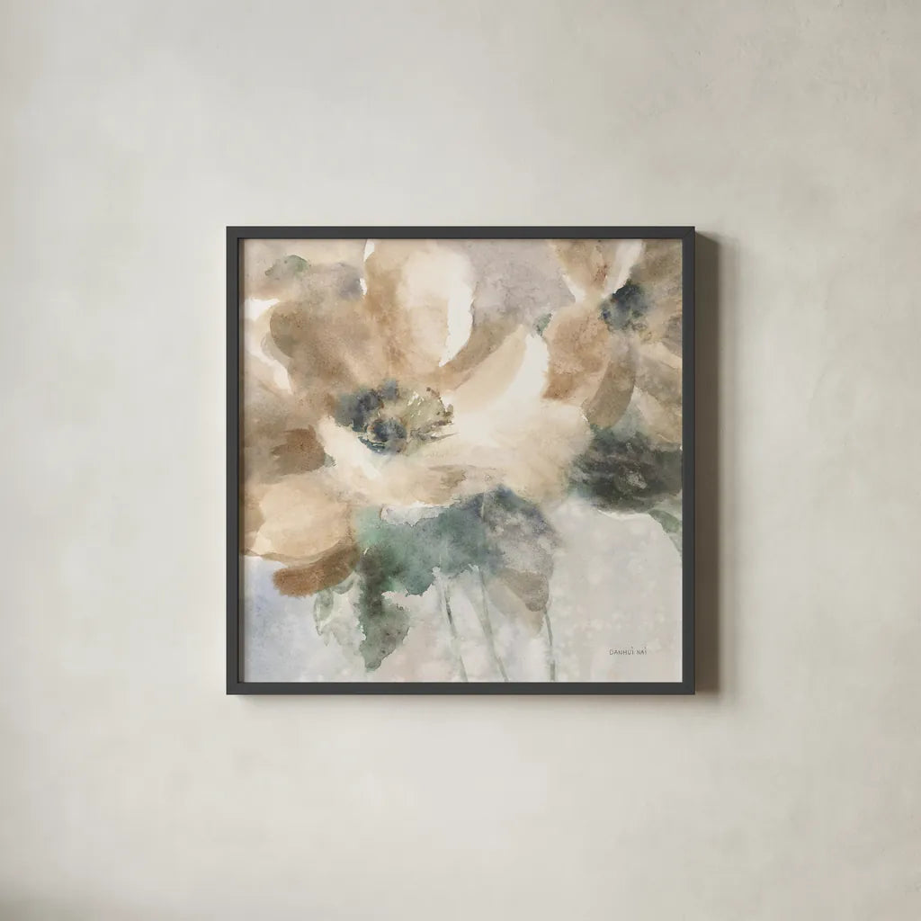 Sensation I by Danhui Nai. Shown in a sleek black glass frame for a contemporary gallery look. Available as an archival giclee rolled canvas, fine art paper, or poster print. SKU 83128a.
