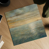 Serene Sea I by Danhui Nai. Shown as a detailed flat fine art print, highlighting archival giclee quality. Available as an archival giclee rolled canvas, fine art paper, or poster print. SKU 2564a.