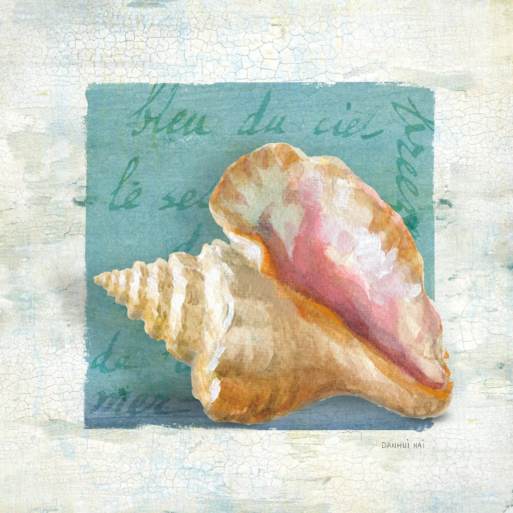 Shades of Blue IV by Danhui Nai. SKU 4943a. Archival Giclee Fine art print for wall decor.