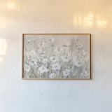 Shades of White Summer by Danhui Nai. shown as a paper print in a natural frame. Available as a archival giclee rolled canvas, fine art paper, or poster print. SKU 83491i.