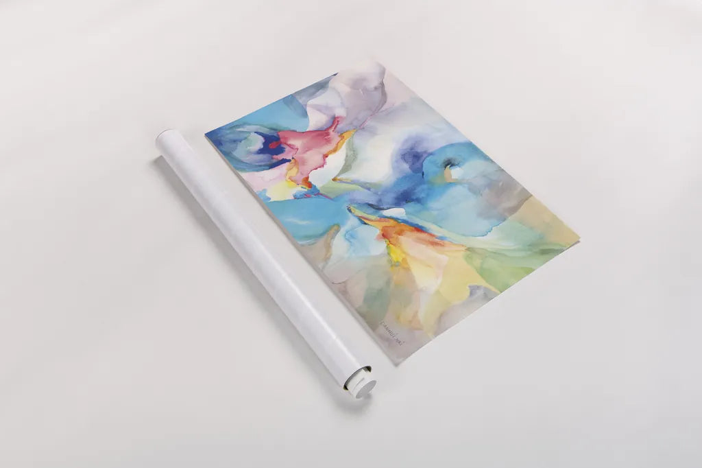 Shangri La Crop by Danhui Nai. shown as a rolled paper print. Available as archival giclee rolled canvas, fine art paper, or poster print. SKU 64174i.