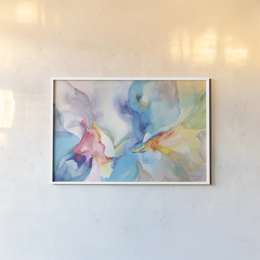 Shangri La Crop by Danhui Nai. shown as a paper print in a white frame. Available as a archival giclee rolled canvas, fine art paper, or poster print. SKU 64174i.