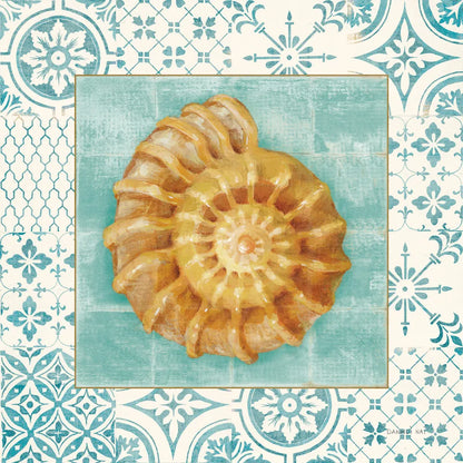 Shell Tiles I by Danhui Nai. SKU 13348a. Archival Giclee Fine art print for wall decor.