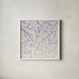 Shimmer by Danhui Nai. Shown in a crisp white glass frame for a clean and minimalist style. Available as an archival giclee rolled canvas, fine art paper, or poster print. SKU 42121a.