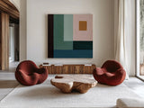 Shine On by Danhui Nai. Shown as extra-large giant wall art in a modern living room. Available as an archival giclee rolled canvas, fine art paper, or poster print. SKU 85840a.