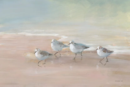 Shorebirds on the Sand I by Danhui Nai. SKU 81239i. Archival Giclee Fine art print for wall decor.