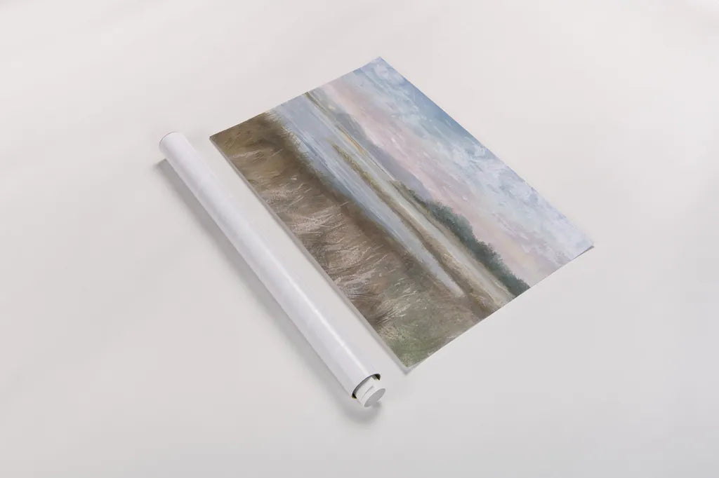 Silver Waters by Danhui Nai. shown as a rolled paper print. Available as archival giclee rolled canvas, fine art paper, or poster print. SKU 70123i.