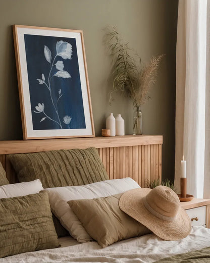 Simple Nature III Crop by Danhui Nai. shown as a paper print in a natural frame. Available as a archival giclee rolled canvas, fine art paper, or poster print. SKU 73194h.