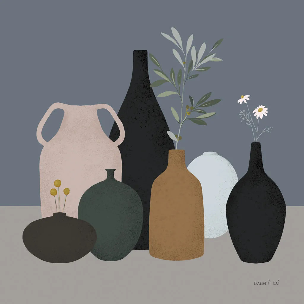 Simple Vessels I by Danhui Nai. SKU 86338a. Archival Giclee Fine art print for wall decor.