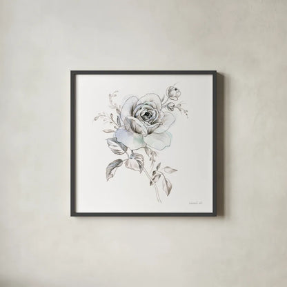 Sketchbook Garden IX by Danhui Nai. Shown in a sleek black glass frame for a contemporary gallery look. Available as an archival giclee rolled canvas, fine art paper, or poster print. SKU 41783a.