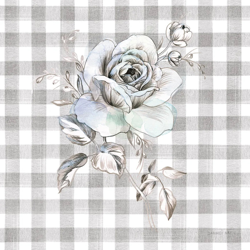 Sketchbook Garden IX Checker by Danhui Nai. SKU 42441a. Archival Giclee Fine art print for wall decor.