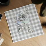Sketchbook Garden IX Checker by Danhui Nai. Shown as a detailed flat fine art print, highlighting archival giclee quality. Available as an archival giclee rolled canvas, fine art paper, or poster print. SKU 42441a.