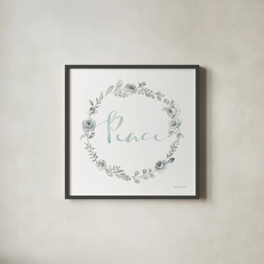 Sketchbook Garden VI by Danhui Nai. Shown in a sleek black glass frame for a contemporary gallery look. Available as an archival giclee rolled canvas, fine art paper, or poster print. SKU 41780a.