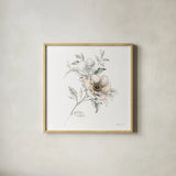 Sketchbook Garden VII by Danhui Nai. Shown in a natural wood glass frame for a timeless modern aesthetic. Available as an archival giclee rolled canvas, fine art paper, or poster print. SKU 41781a.