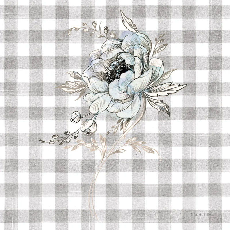 Sketchbook Garden VIII Checker by Danhui Nai. SKU 42440a. Archival Giclee Fine art print for wall decor.