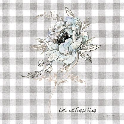 Sketchbook Garden VIII Checker Gather by Danhui Nai. SKU 42610a. Archival Giclee Fine art print for wall decor.