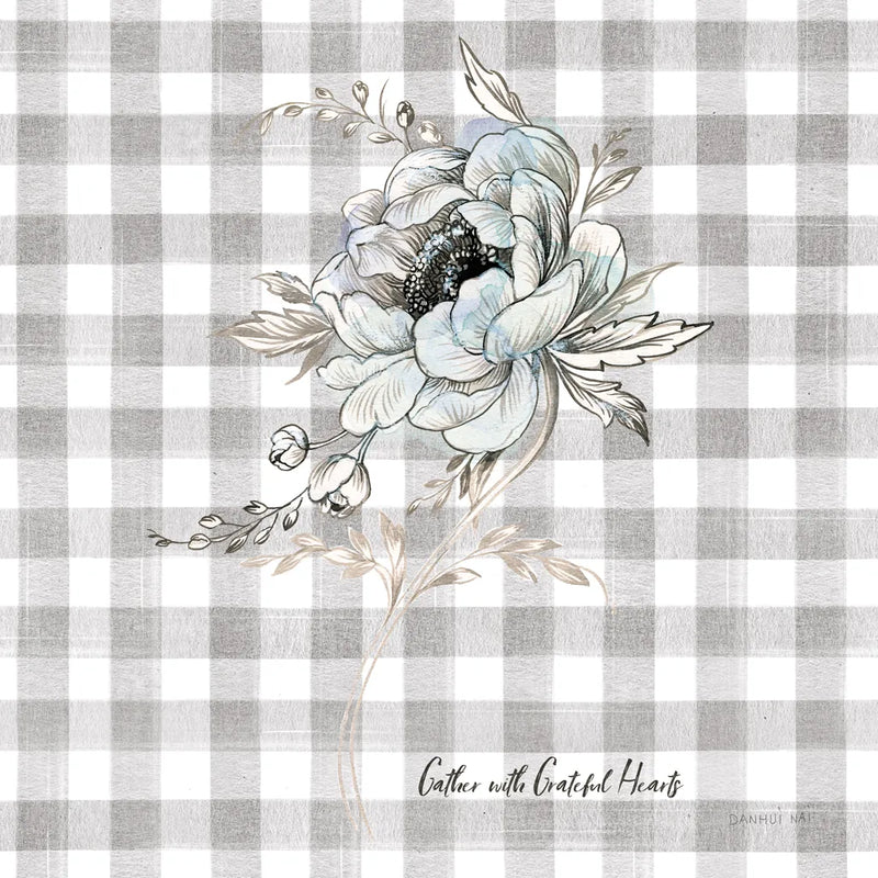 Sketchbook Garden VIII Checker Gather by Danhui Nai. SKU 42610a. Archival Giclee Fine art print for wall decor.