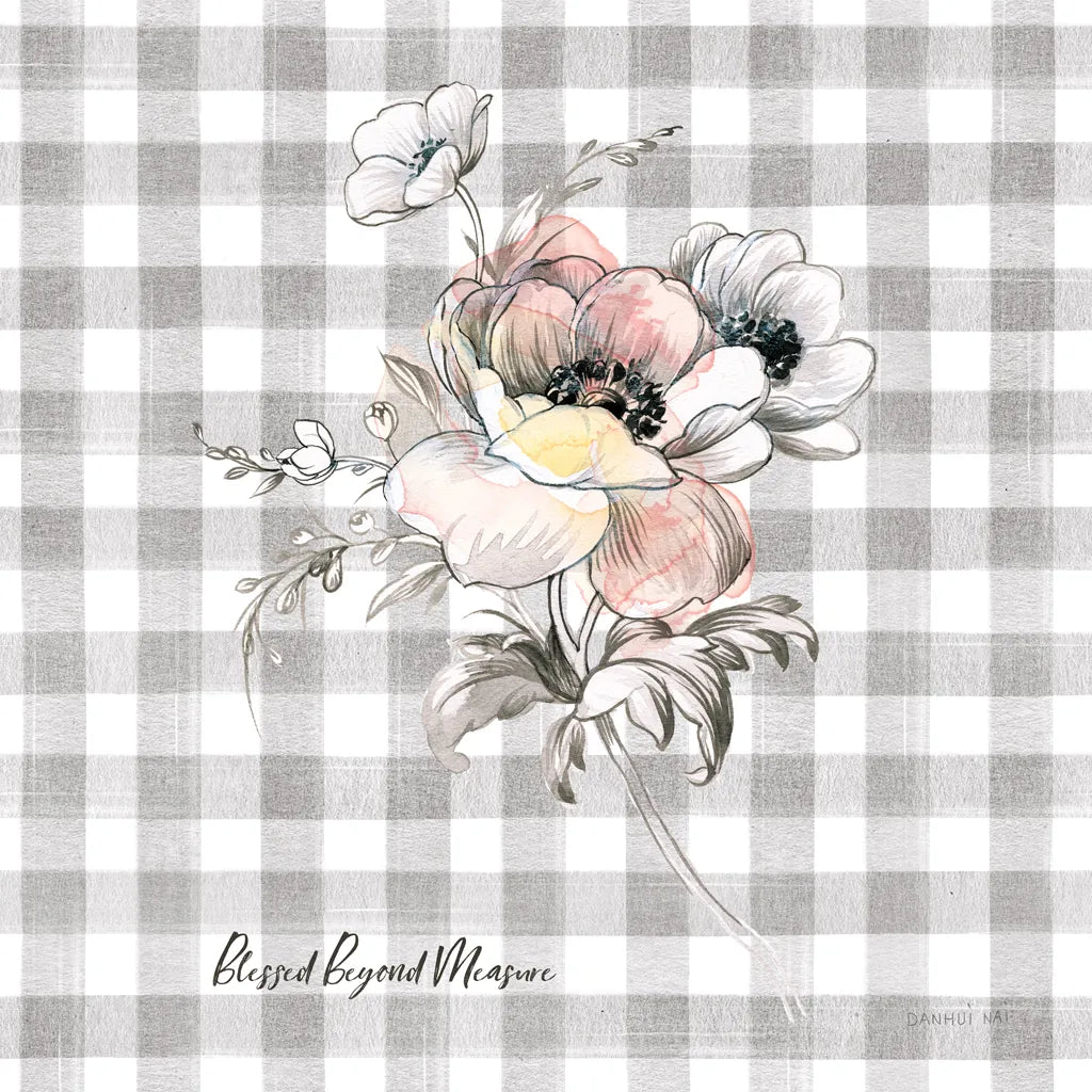 Sketchbook Garden X Checker Blessed by Danhui Nai. SKU 42612a. Archival Giclee Fine art print for wall decor.