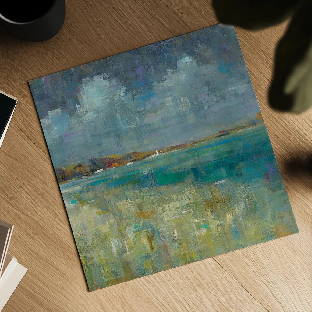 Sky and Sea Crop by Danhui Nai. Shown as a detailed flat fine art print, highlighting archival giclee quality. Available as an archival giclee rolled canvas, fine art paper, or poster print. SKU 17174a.