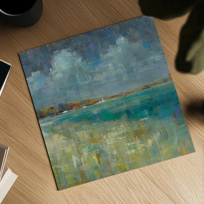 Sky and Sea Crop by Danhui Nai. Shown as a detailed flat fine art print, highlighting archival giclee quality. Available as an archival giclee rolled canvas, fine art paper, or poster print. SKU 17174a.
