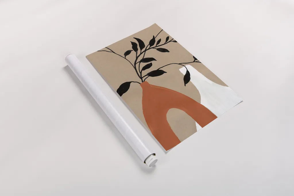 Slender Stems I Crop by Danhui Nai. shown as a rolled paper print. Available as archival giclee rolled canvas, fine art paper, or poster print. SKU 79290h.