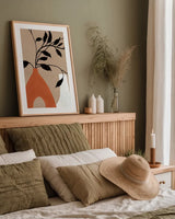 Slender Stems I Crop by Danhui Nai. shown as a paper print in a natural frame. Available as a archival giclee rolled canvas, fine art paper, or poster print. SKU 79290h.