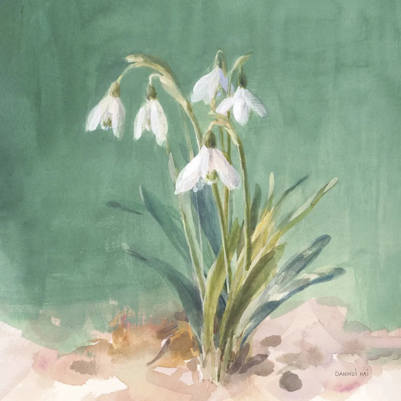 Soft Dewdrops by Danhui Nai. SKU 72637a. Archival Giclee Fine art print for wall decor.