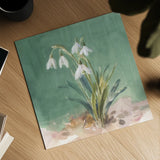 Soft Dewdrops by Danhui Nai. Shown as a detailed flat fine art print, highlighting archival giclee quality. Available as an archival giclee rolled canvas, fine art paper, or poster print. SKU 72637a.
