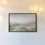 Soft Horizon by Danhui Nai. shown as a paper print in a black flame. Available as a archival giclee rolled canvas, fine art paper, or poster print. SKU 99021i.