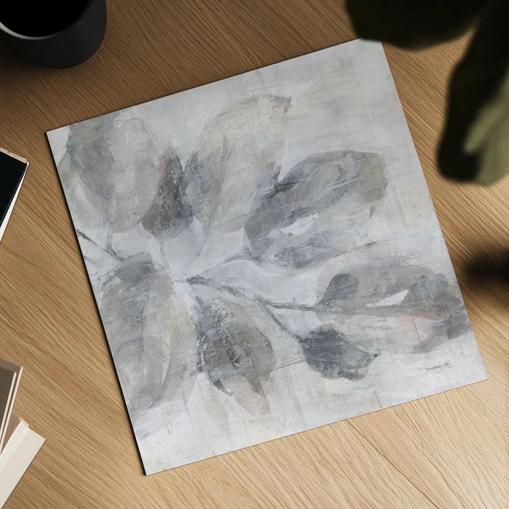 Soft Leaves I by Danhui Nai. Shown as a detailed flat fine art print, highlighting archival giclee quality. Available as an archival giclee rolled canvas, fine art paper, or poster print. SKU 84438a.