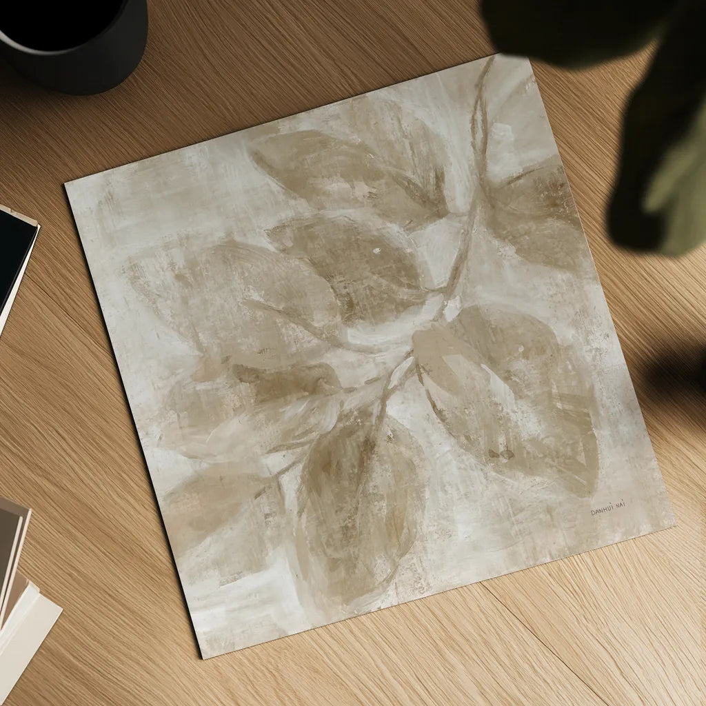 Soft Leaves II Verdant by Danhui Nai. Shown as a detailed flat fine art print, highlighting archival giclee quality. Available as an archival giclee rolled canvas, fine art paper, or poster print. SKU 85293a.