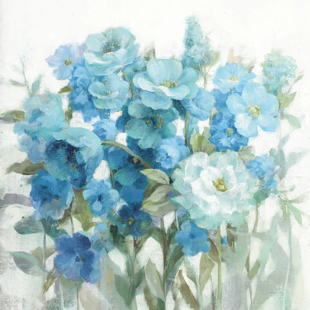 Soft Summer Blues by Danhui Nai. SKU 57587a. Archival Giclee Fine art print for wall decor.