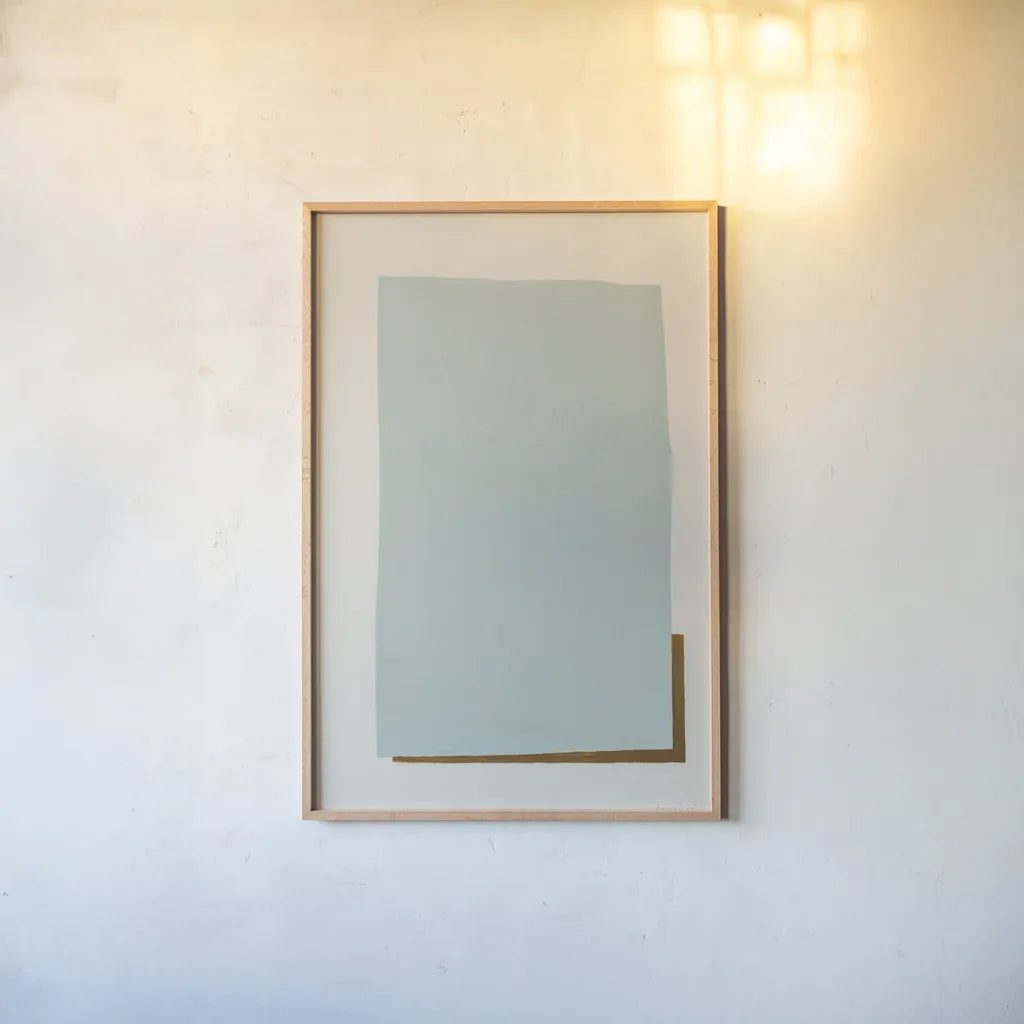 Solitaire by Danhui Nai. shown as a paper print in a natural frame. Available as a archival giclee rolled canvas, fine art paper, or poster print. SKU 85832h.