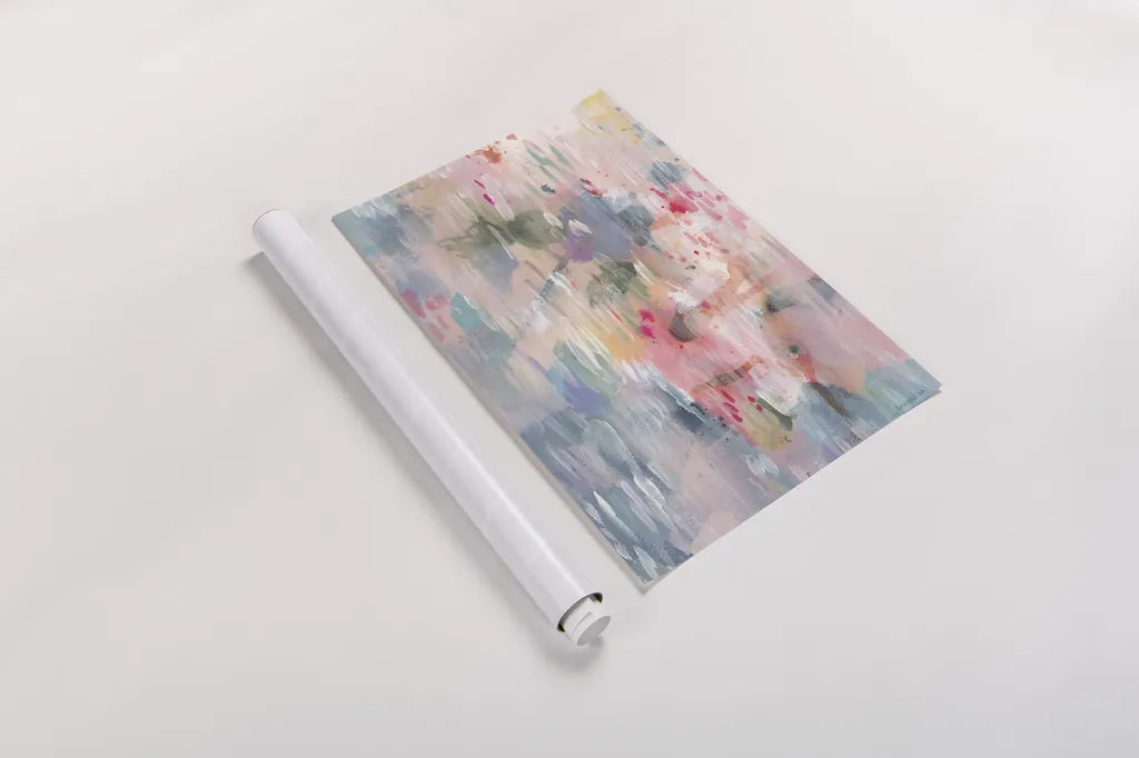 Soothing Abstract by Danhui Nai. shown as a rolled paper print. Available as archival giclee rolled canvas, fine art paper, or poster print. SKU 69679h.