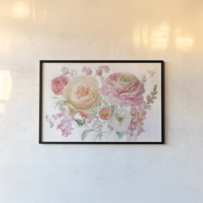 Sorbet Floret I by Danhui Nai. shown as a paper print in a black flame. Available as a archival giclee rolled canvas, fine art paper, or poster print. SKU 78807i.