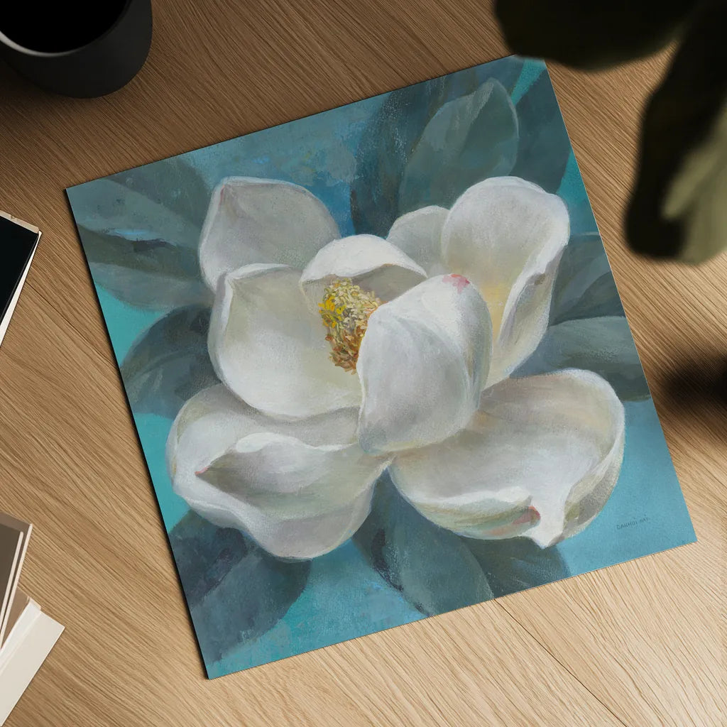Southern Bloom by Danhui Nai. Shown as a detailed flat fine art print, highlighting archival giclee quality. Available as an archival giclee rolled canvas, fine art paper, or poster print. SKU 66049a.
