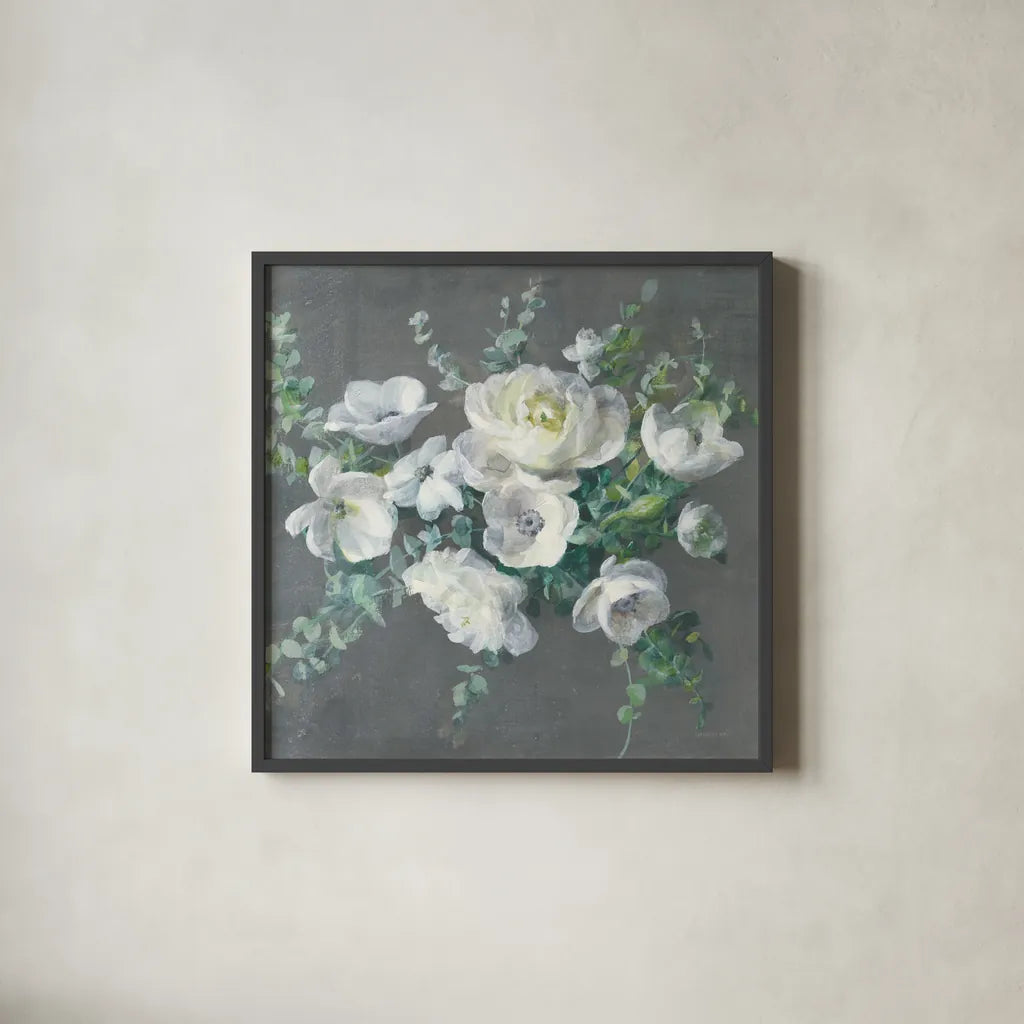 Special Day Crop by Danhui Nai. Shown in a sleek black glass frame for a contemporary gallery look. Available as an archival giclee rolled canvas, fine art paper, or poster print. SKU 48992a.