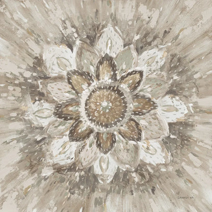 Spice Mandala Neutral by Danhui Nai. SKU 77425a. Archival Giclee Fine art print for wall decor.