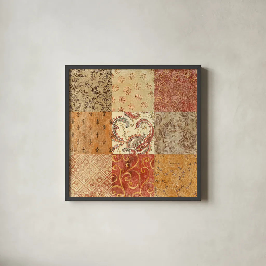 Spiced Up by Danhui Nai. Shown in a sleek black glass frame for a contemporary gallery look. Available as an archival giclee rolled canvas, fine art paper, or poster print. SKU 2805a.