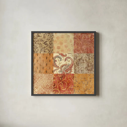 Spiced Up by Danhui Nai. Shown in a sleek black glass frame for a contemporary gallery look. Available as an archival giclee rolled canvas, fine art paper, or poster print. SKU 2805a.