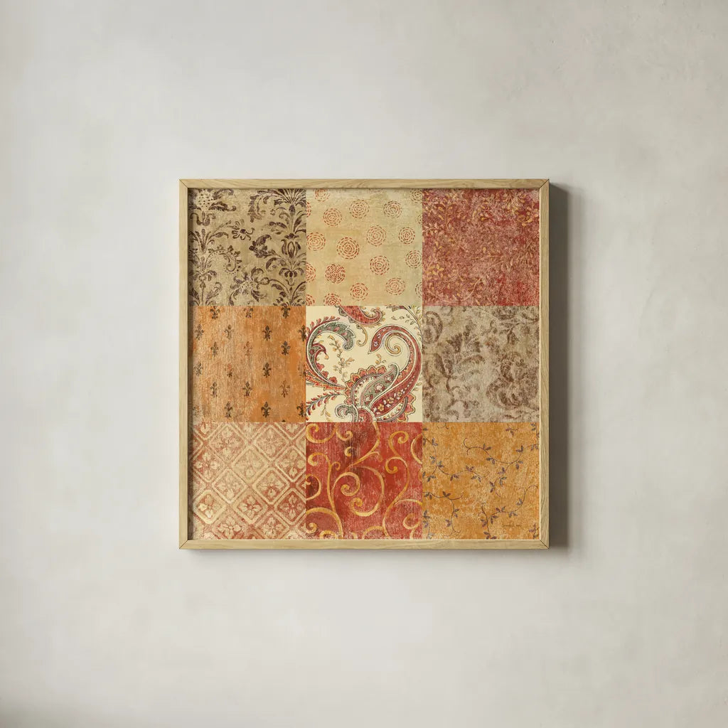 Spiced Up by Danhui Nai. Shown in a natural wood glass frame for a timeless modern aesthetic. Available as an archival giclee rolled canvas, fine art paper, or poster print. SKU 2805a.