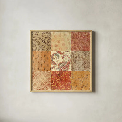 Spiced Up by Danhui Nai. Shown in a natural wood glass frame for a timeless modern aesthetic. Available as an archival giclee rolled canvas, fine art paper, or poster print. SKU 2805a.