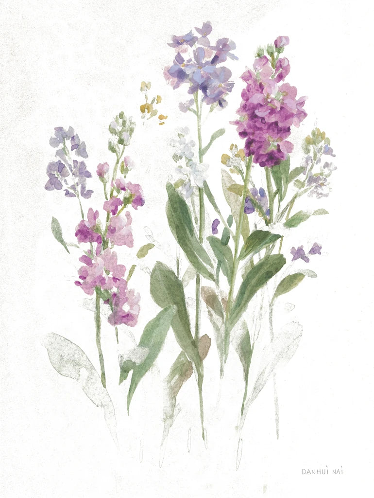 Sprigs of June II White by Danhui Nai