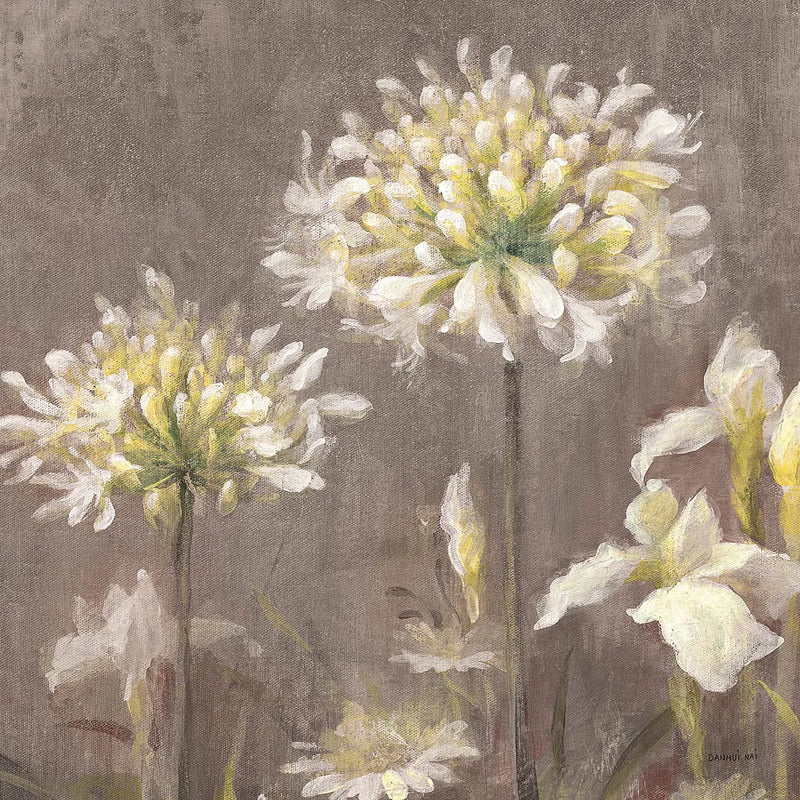 Spring Blossoms Neutral III by Danhui Nai. SKU 22144a. Archival Giclee Fine art print for wall decor.
